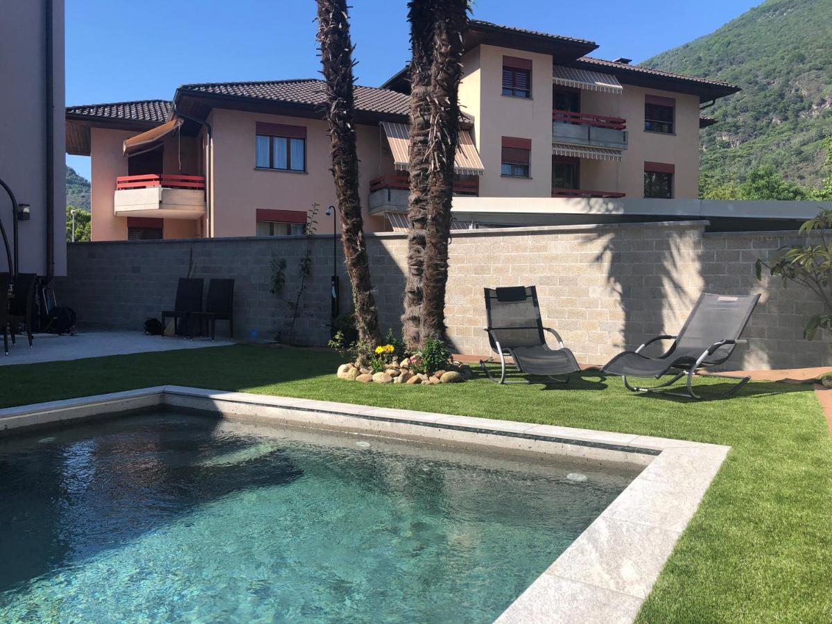 Apartamento Miranda, Modern Duplex, Garden, Swimming Pool, Parking Losone Exterior foto