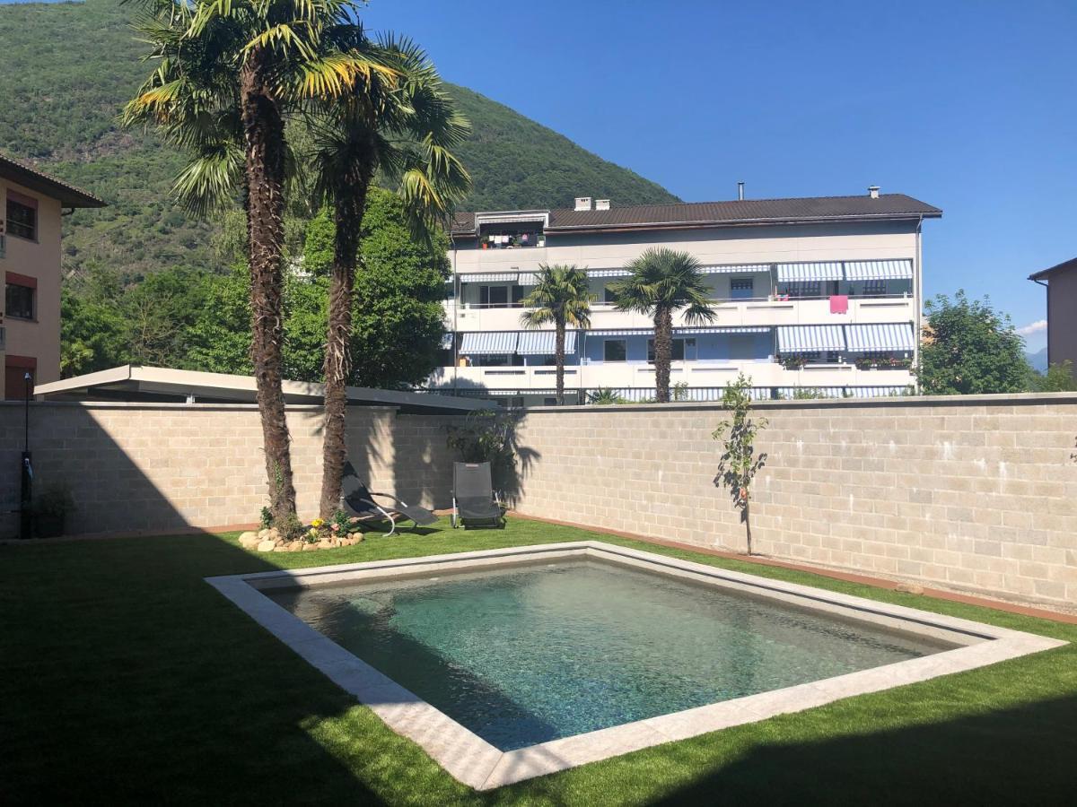 Apartamento Miranda, Modern Duplex, Garden, Swimming Pool, Parking Losone Exterior foto