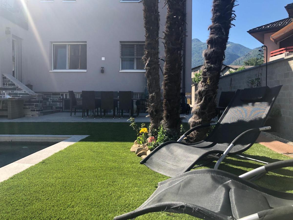 Apartamento Miranda, Modern Duplex, Garden, Swimming Pool, Parking Losone Exterior foto